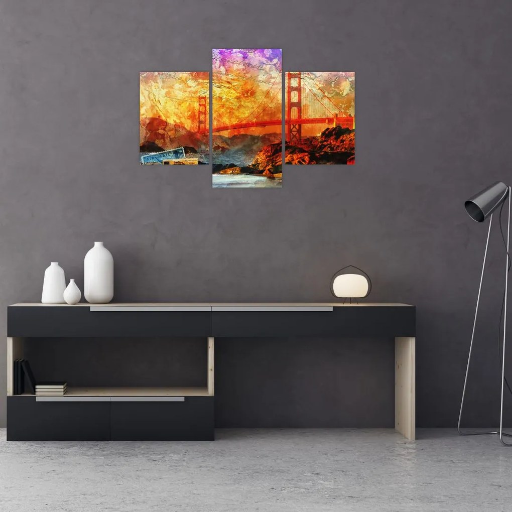 Tablou - Golden Gate, SanFrancisco, California (90x60 cm)