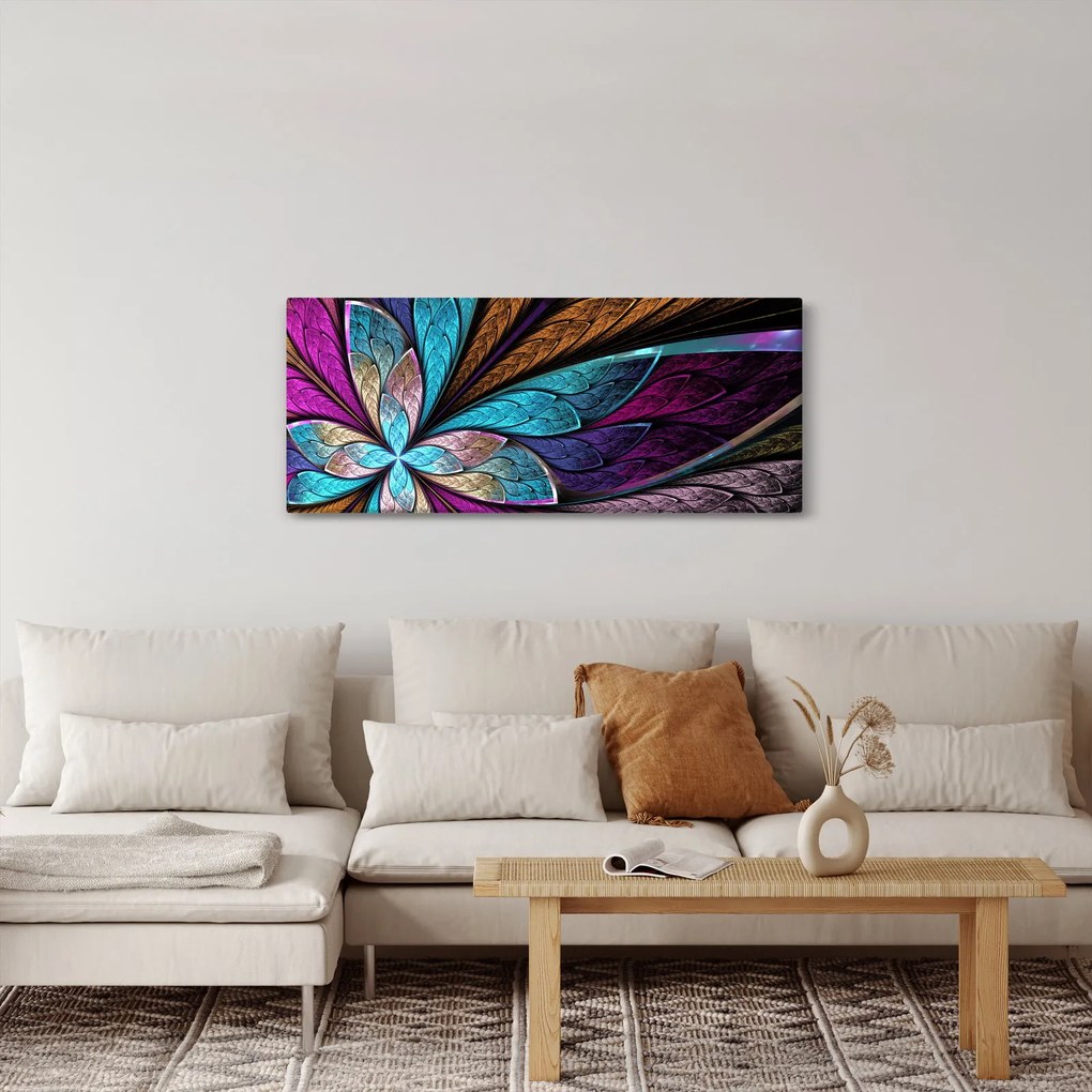 Tablou - Floare, abstracție (120x50 cm)