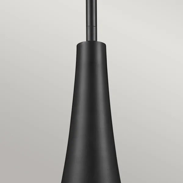 Kichler KL-DEELA-P-BK - Lustră cu tijă DEELA, 1x E27/60W/230V, Ø 17,8 cm, negru