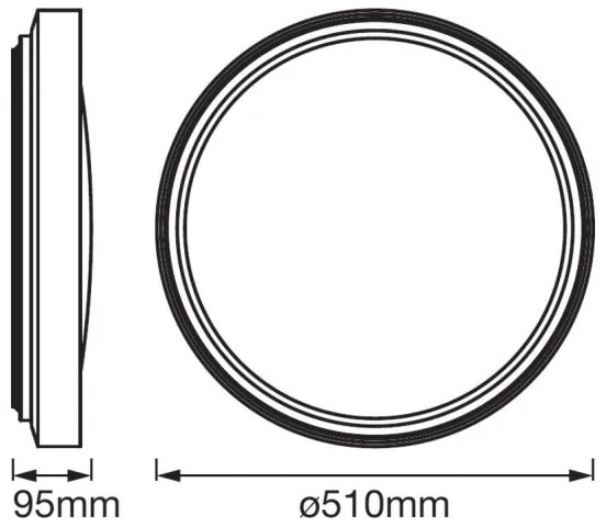 Ledvance - Plafon LED cu senzor PLATE LED/32W/230V