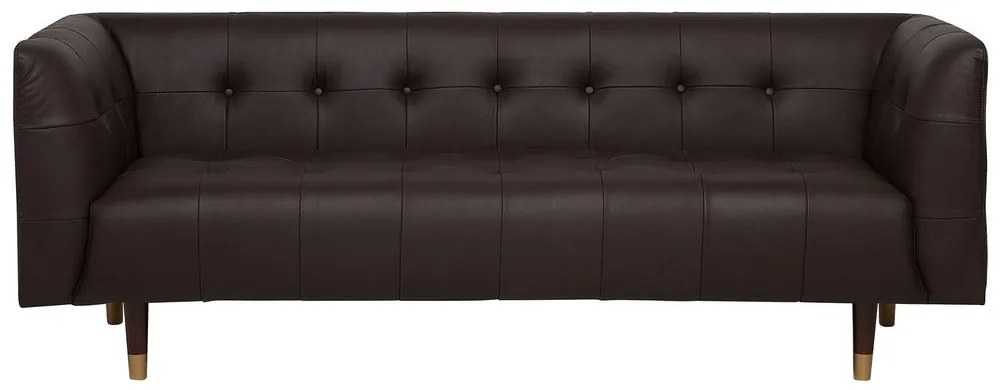 Canapea 3 locuri din piele Belper (maro) . 1008578
