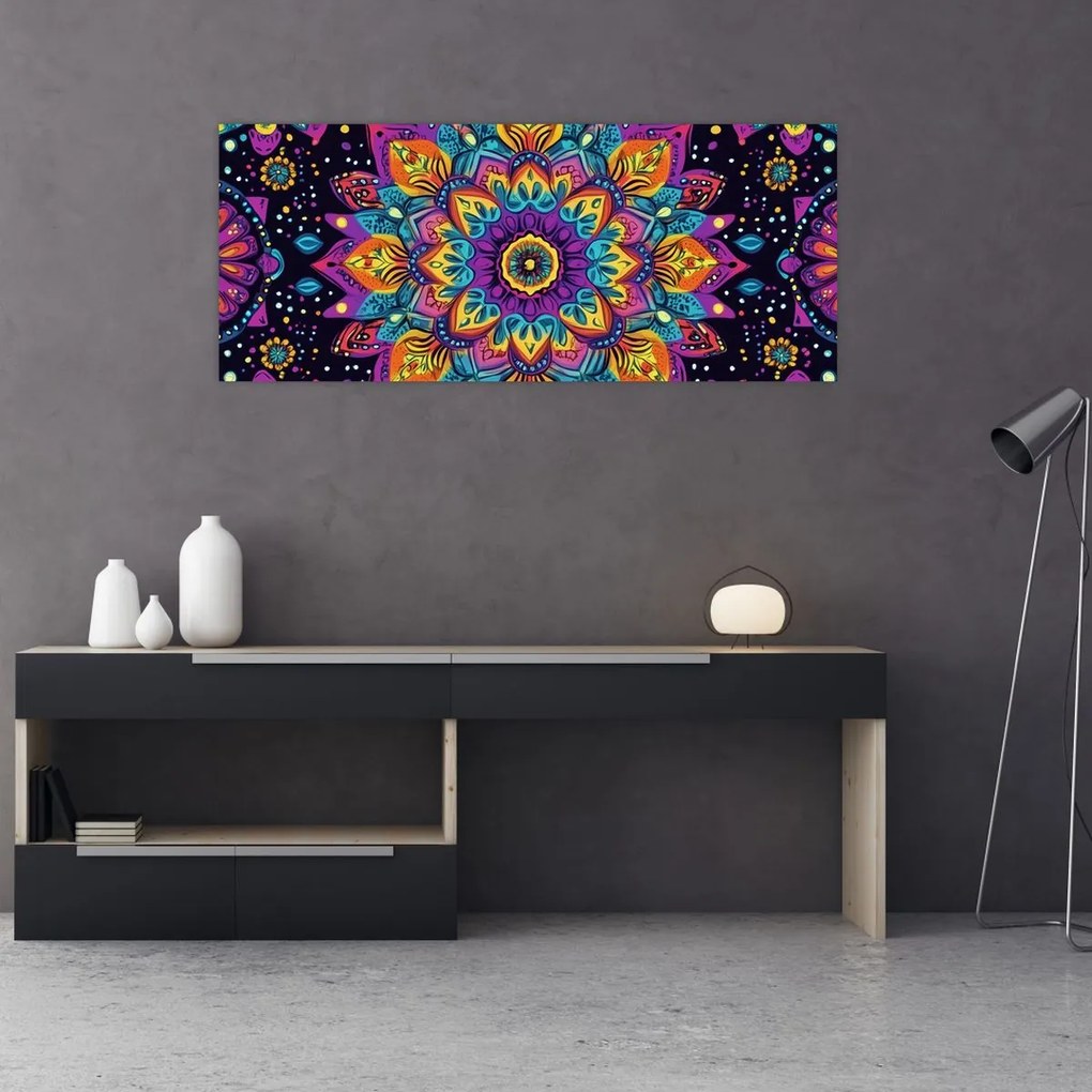Tablou - Mandală caleidoscopică (120x50 cm)