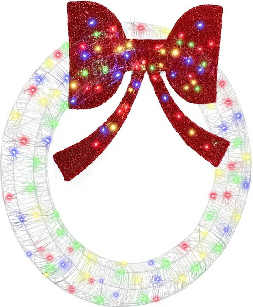 vidaXL Coroană cu 150 LED Multicolour 120 cm Acril