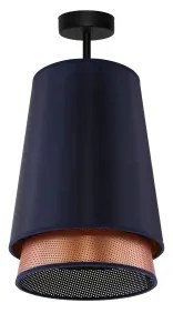 Lustră aplicată BELL Duolla SHINY 1xE27/15W/230V d. 25 cm albastru/cupru