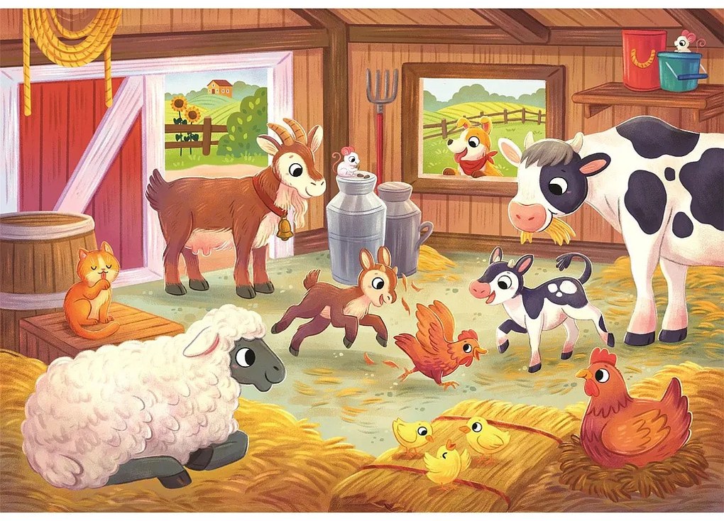 Farm Family Puzzle Clementoni 2x20 piese