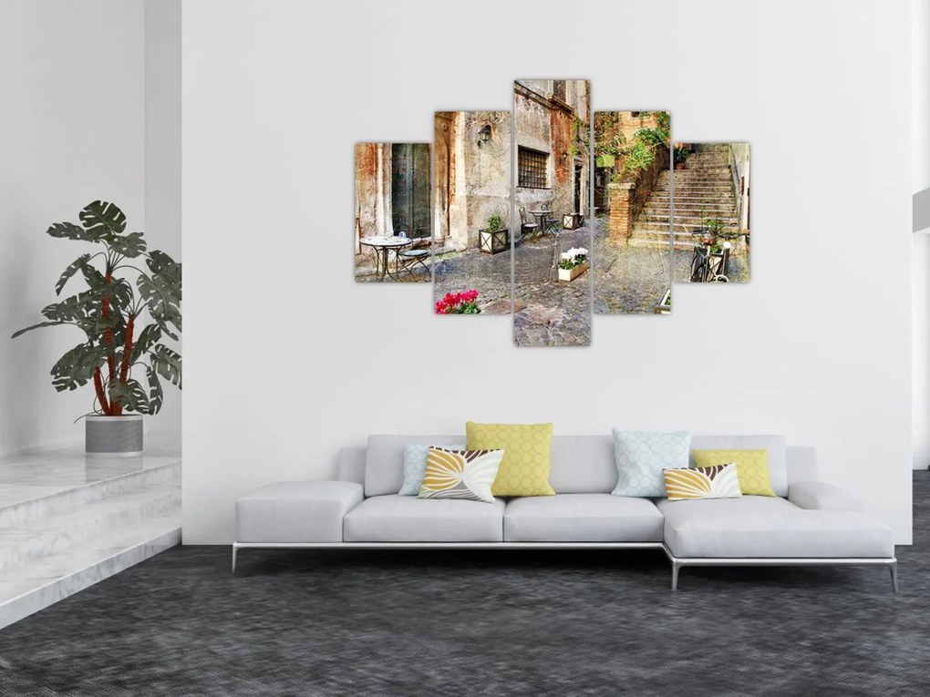 Tablou - Străzile vechi din Roma (150x105 cm)