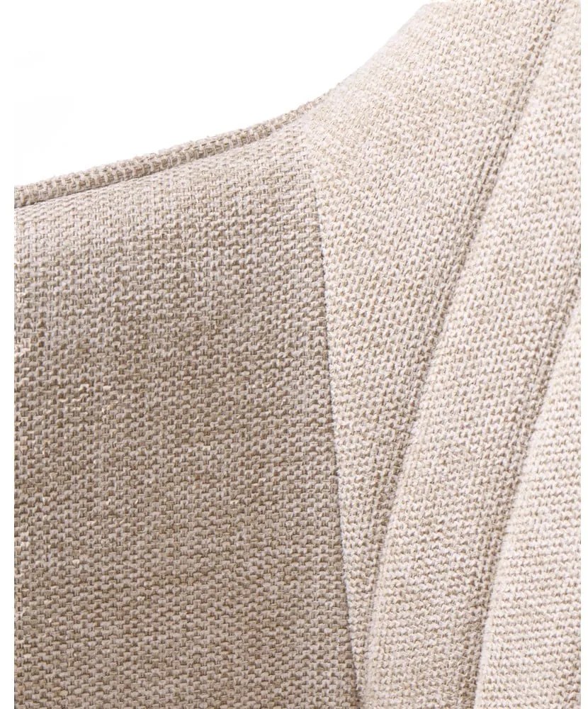 Scaun de sufragerie bej cu cotiere tapițat Nolan – Unique Furniture