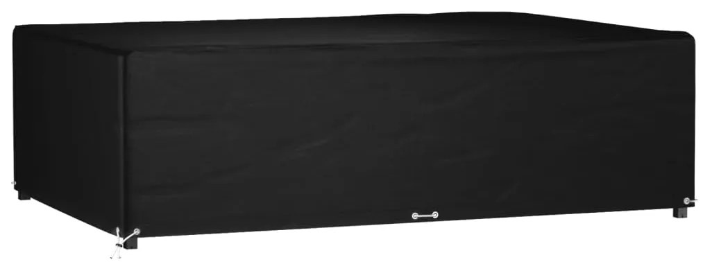 vidaXL Husă pentru mobilier grădină, 12 ocheți, 227x152x65 cm pătrat
