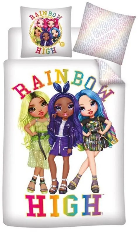 Rainbow High Dazzling Husă de pat 140×200cm, 63×63 cm microfibră