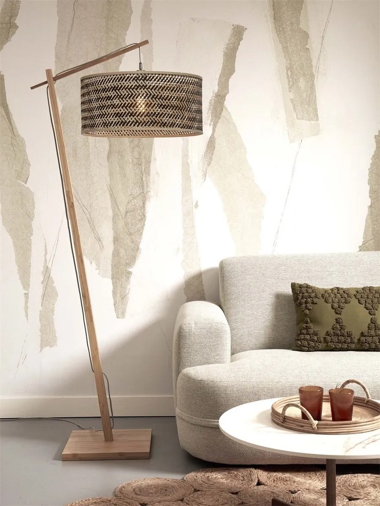 Lampadar eco din bambus Java L nat/50x22, bl/nat