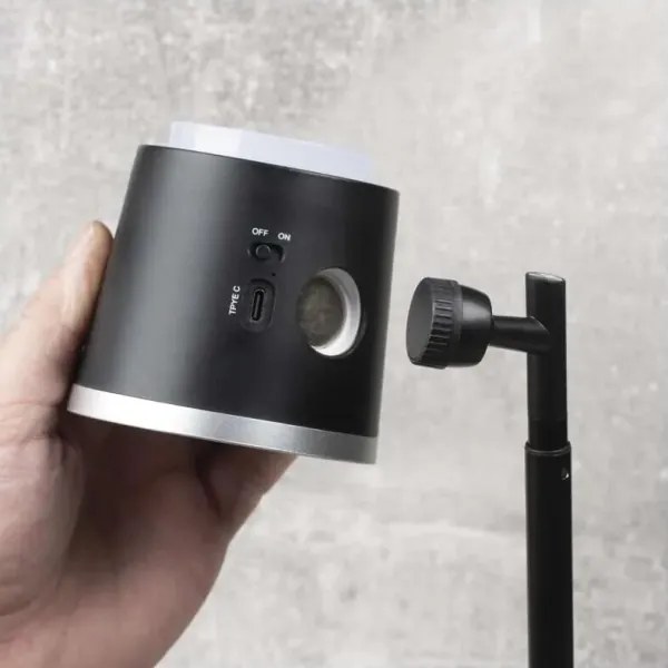 Lampă LED reîncărcabilă dimabilă de masă 4 în 1 LED/6W/3,7V 3000K/4000K/6500K negru