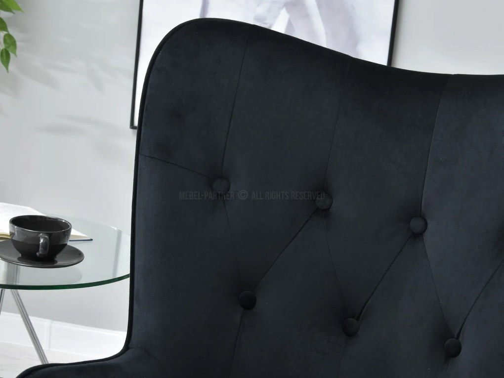Fotoliu Truni (negru + crom). Promo -8%. 1110417