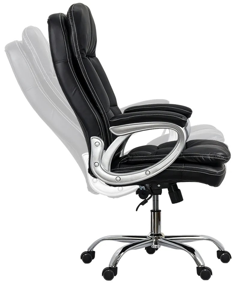 RESIGILAT - Scaun directorial rezistent 200 kg OFF 799 negru