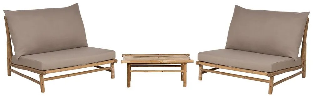 Set mobilier de grădină Theta (lemn deschis + gri închis) . 1076172