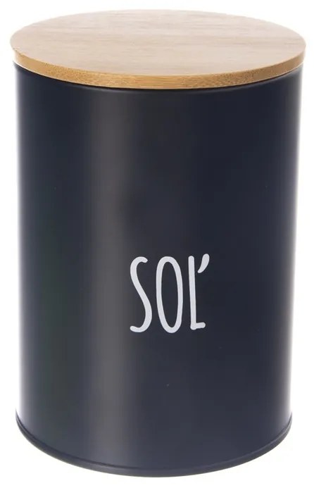 Orion Cutie de sare din tablă BLACK