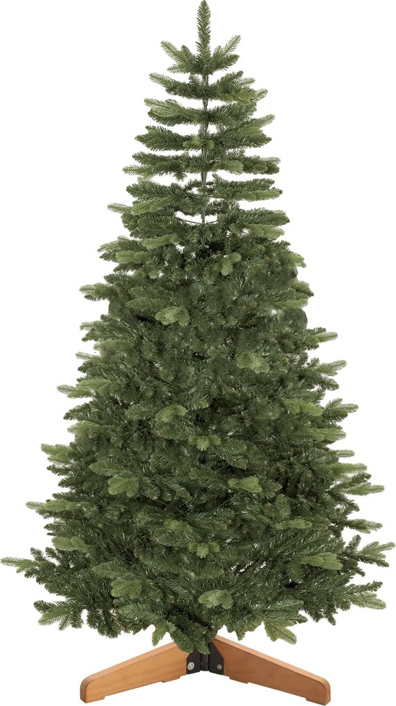 HOMCOM Brad artificial de Crăciun Brad Nobil, 1161 ramuri, 210 cm, verde | Aosom Romania