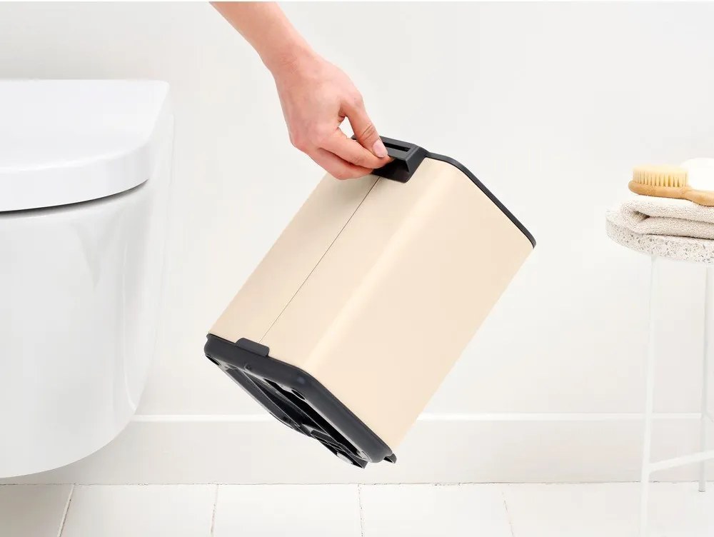 Coș de gunoi bej cu pedală din oțel 4 l Bo – Brabantia