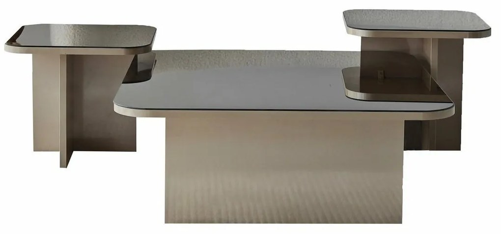 Set de măsuțe de cafea Jazz Beige and Bronze