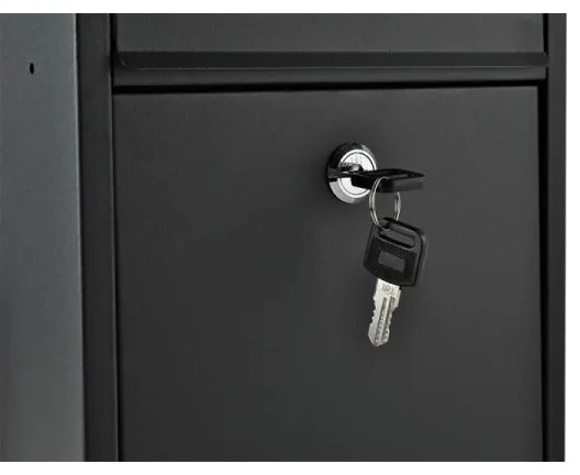 Cutie poștală neagră 21,7x32 cm