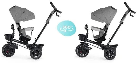 KINDERKRAFT select - Tricicletă 5în1 SPINSTEP pentru copii, gri