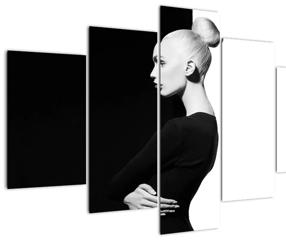 Tablou - O femeie à la yin și yang (150x105 cm)