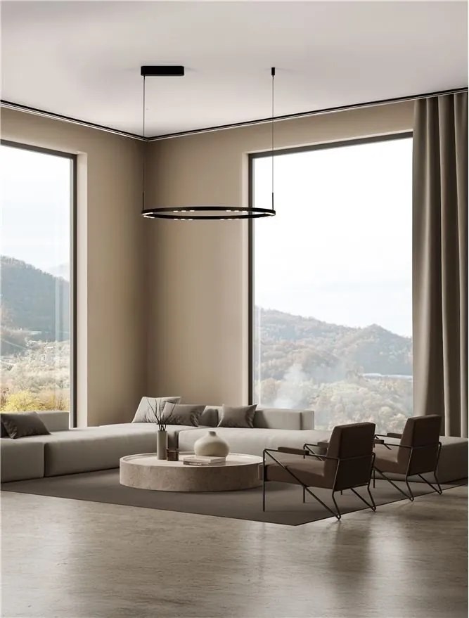 Lustra suspendata LED design circular LUNETTE 80cm NVL-9030926