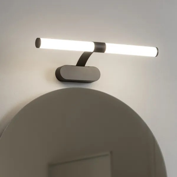 Brilagi - Lampă LED pentru oglindă de baie TUBEO, 6 W, 230 V, 40 cm, IP44, negru