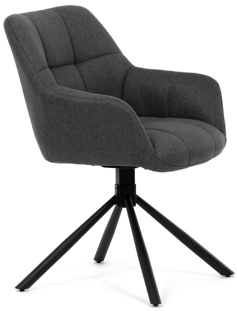 Set de scaune de sufragerie cu mecanism deîntoarcere HC-532 GREY2, 2 buc.