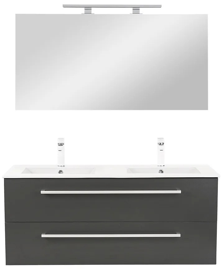 Mobilier complet de baie Vario Clam 120 antracit-antracit
