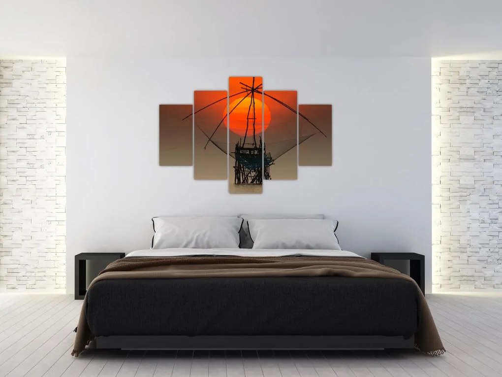 Tablou - Răsărit, Lacul Pakpra (150x105 cm)