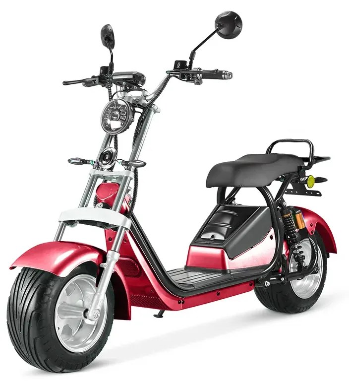 Scuter electric,45 Km h,motor 60V,1500W,permis de conducere cat. AM sau B,Rosu
