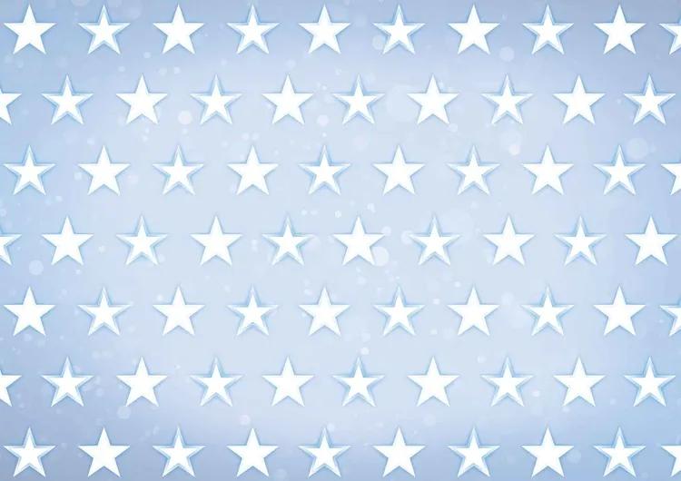 Stars Pattern Blue Fototapet, (312 x 219 cm)