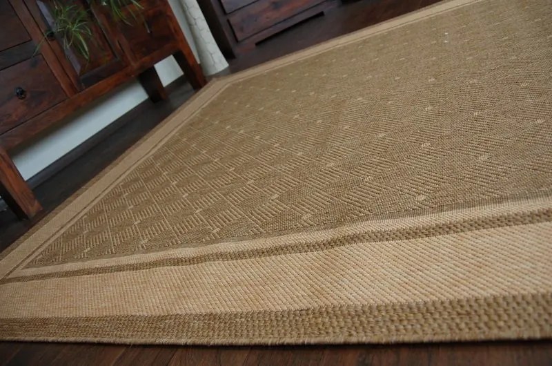 Covor sisal Floorlux 20077 coffee si mais