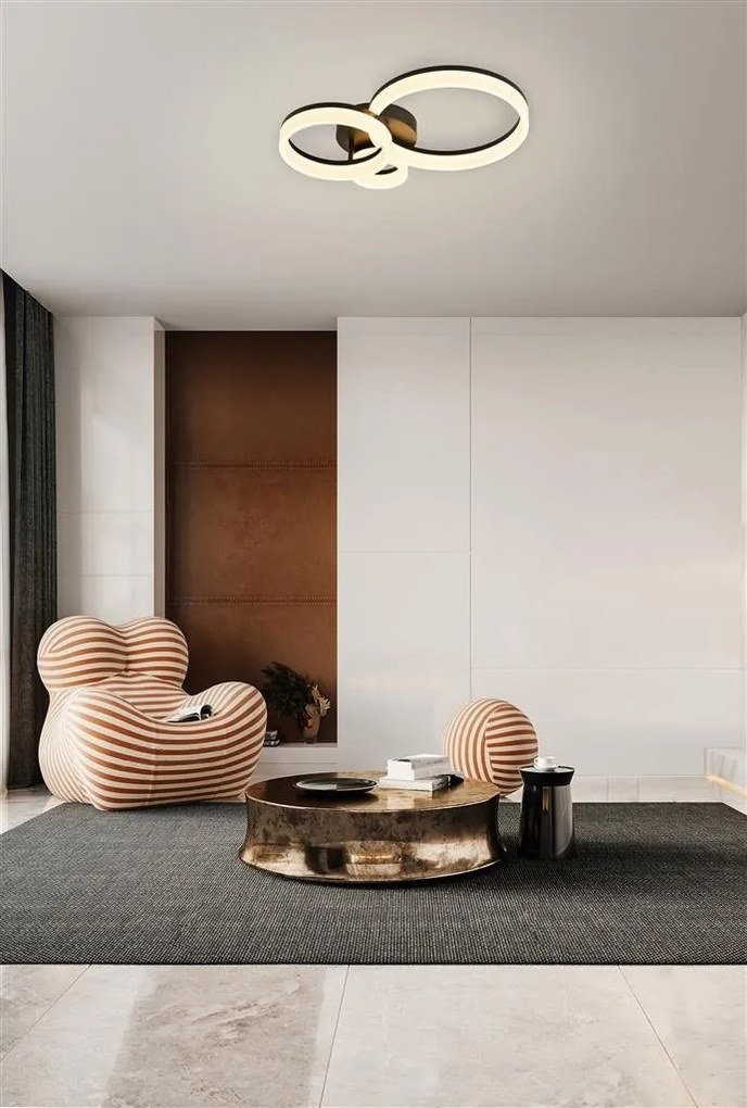 Plafoniera LED design circular Triple