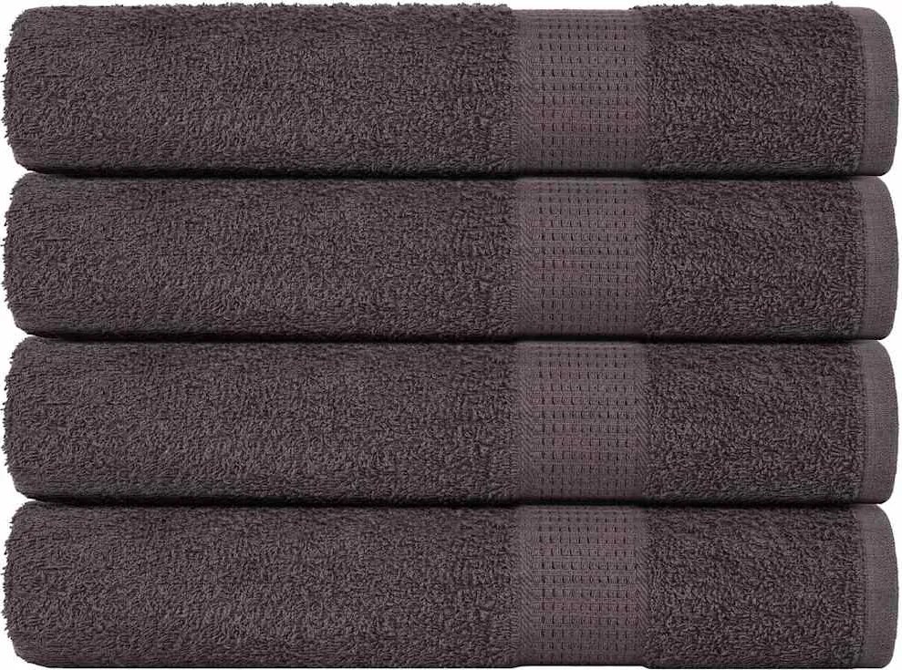 vidaXL Prosoape de saună, FROGN, 4 buc., antracit, 80x200 cm, 360 g/m²