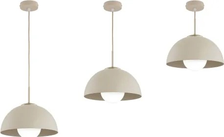 Brilagi - Lustră suspendată pe cablu COSMO 1xE27/60W/230V Ø30 cm bej/auriu
