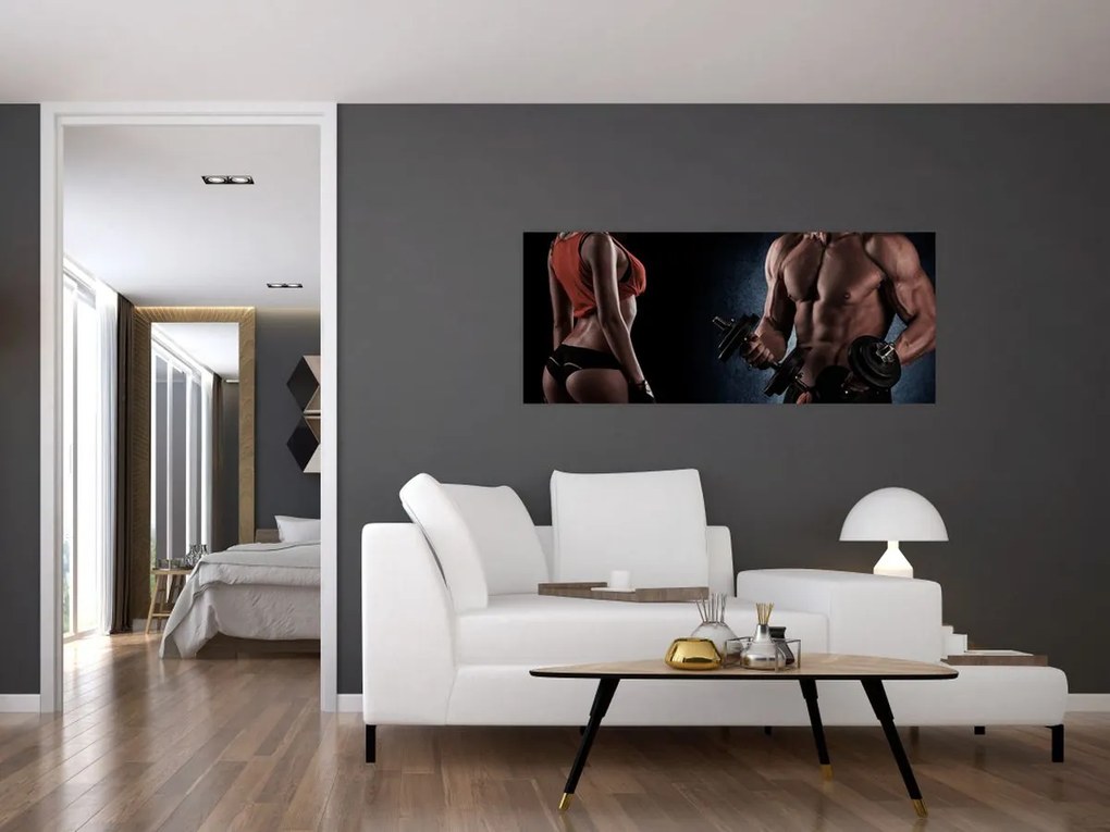 Tablou - Fitness (120x50 cm)