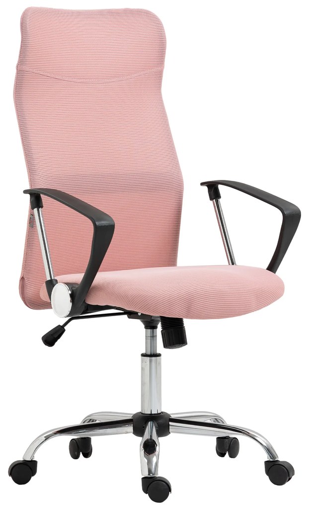 HOMCOM Scaun Ergonomic de Birou cu Înălțime Reglabilă și Spătar din Plasă, Roz | Aosom Romania