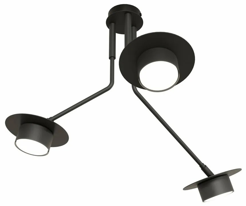 Lustra Emibig Mizu 3 BL negru mat LED GX53