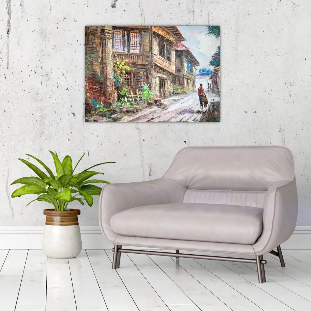 Tablou - Satul filipinez, Asia (70x50 cm)