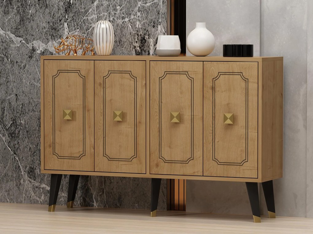 Dulap stejarepi 3 (stejar zafir + auriu) . 1093396