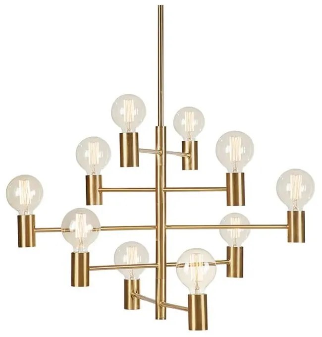 Lustră cu 10 becuri Markslöjd Paris, auriu