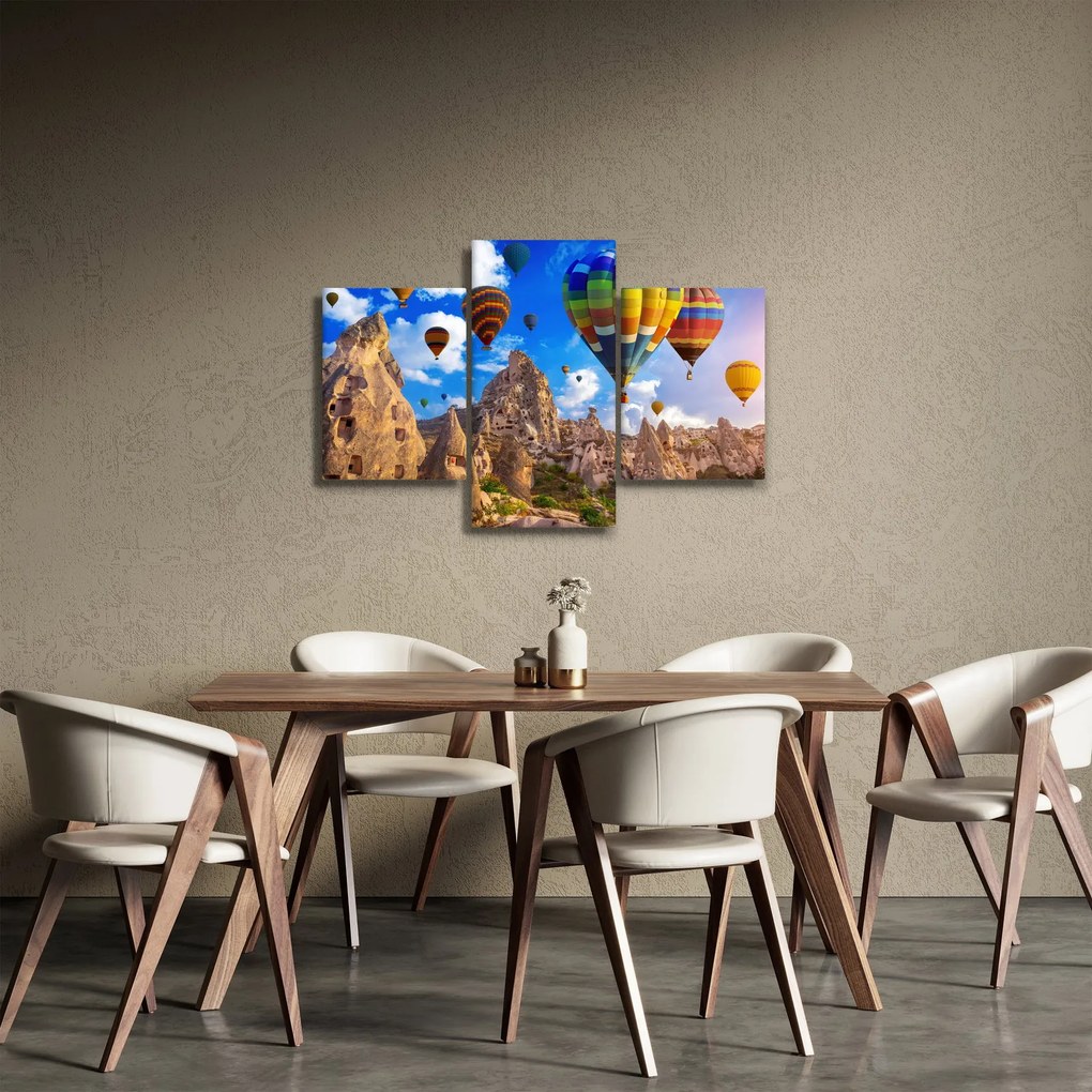 Tablou - Baloane cu aer cald, Cappadocia, Turcia. (90x60 cm)