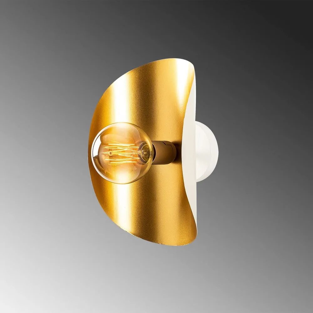 Aplică de perete albă/aurie Sivani – Opviq lights