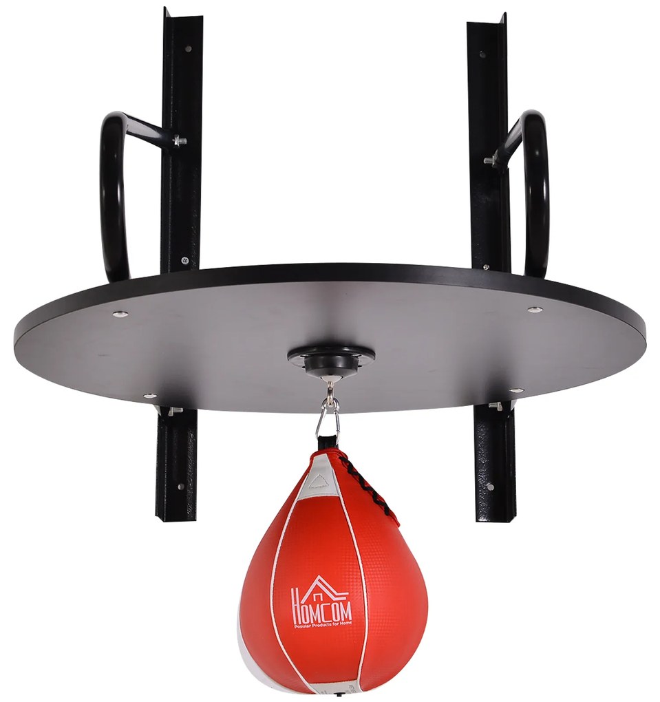 HOMCOM Sac de Box Rapid cu Formă de Par, Platformă, Accesorii Incluse, Antrenament Box | Aosom Romania