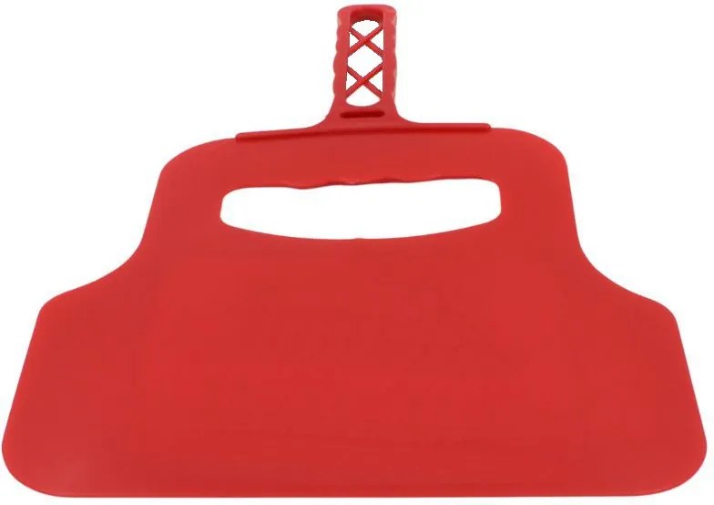 Evantai grătar BBQ 31 cm, ventilator manual aprindere cărbuni, plastic rezistent, roșu