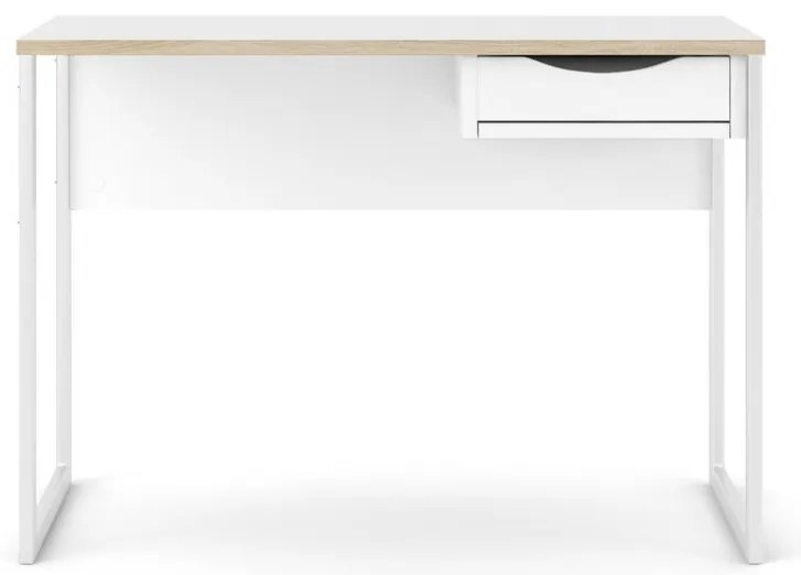 Birou Felix Light 110, alb mat / alb