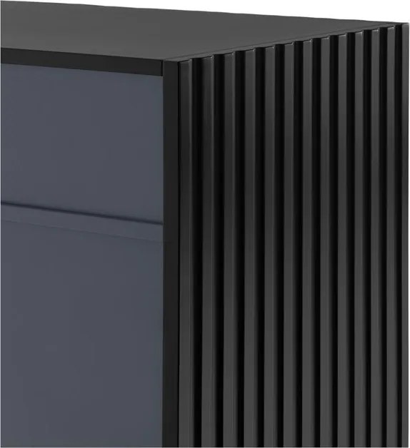 Comodă Teulat Doric, lățime 92 cm, negru