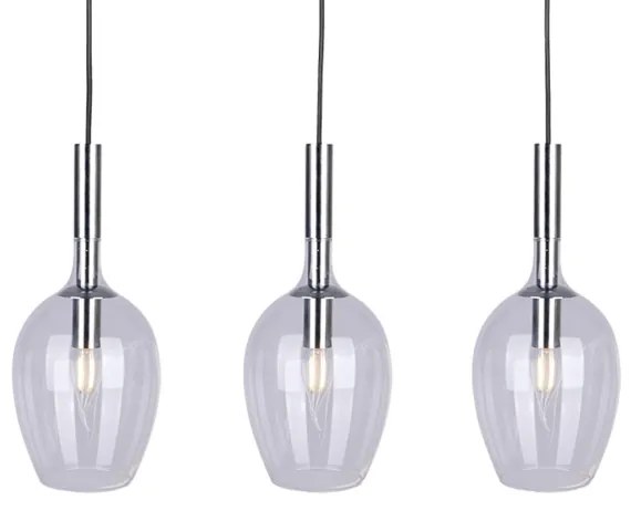 Lustră pe cablu TANGO 3xE14/40W/230V transparentă