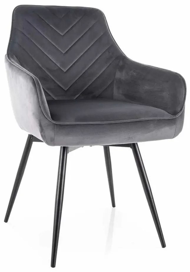 Scaun de bucătărie Montale Velvet, gri